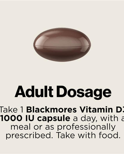 Blackmores Vitamin D3 1000IU 60 Capsules