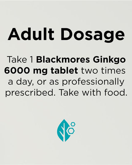 Blackmores Ginkgo 6000mg 30 Tablets