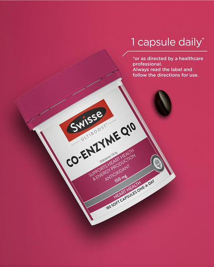 Swisse Ultiboost Co Enzyme Q10 150mg 180 Capsules