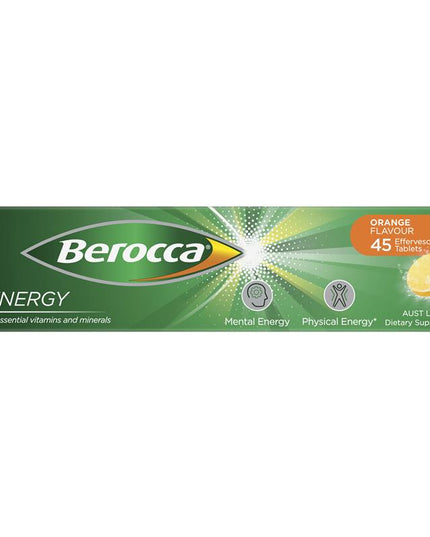Berocca Energy Orange 45 Effervescent Tablets