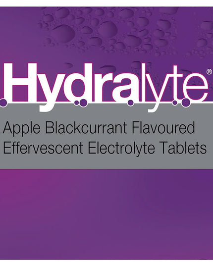 Hydralyte Electrolyte Effervescent Apple Blackcurrant 20 Tablets