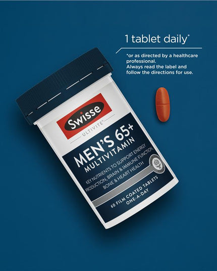 Swisse Mens Multivitamin 65+ 60 Tablets