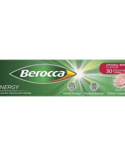 Berocca Energy Original Berry 30 Effervescent Tablets