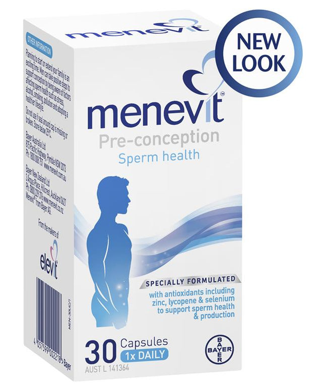 Menevit 30 Capsules NEW