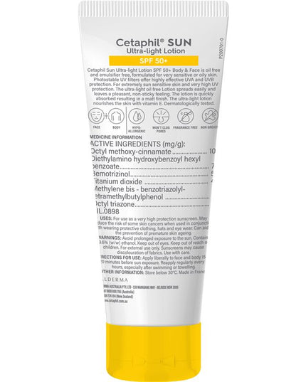 Cetaphil Sun SPF 50+ Ultra Light Lotion 100ml