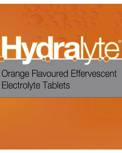 Hydralyte Electrolyte Effervescent Orange 20 Tablets