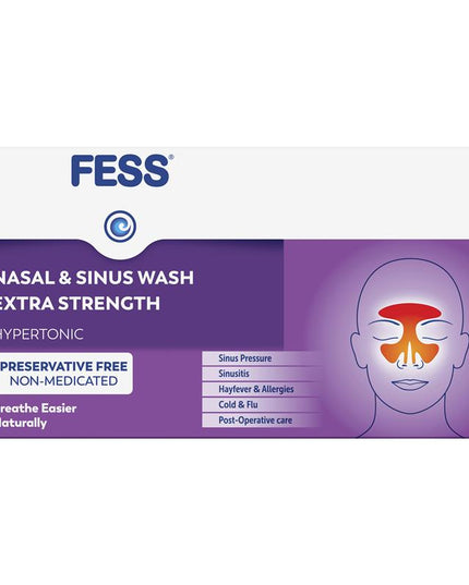 Fess Nasal & Sinus Wash Extra Strength Refill 24 Sachets