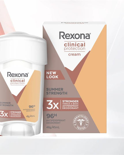 Rexona for Women Clinical Protection Antiperspirant Deodorant Summer Strength 45ml