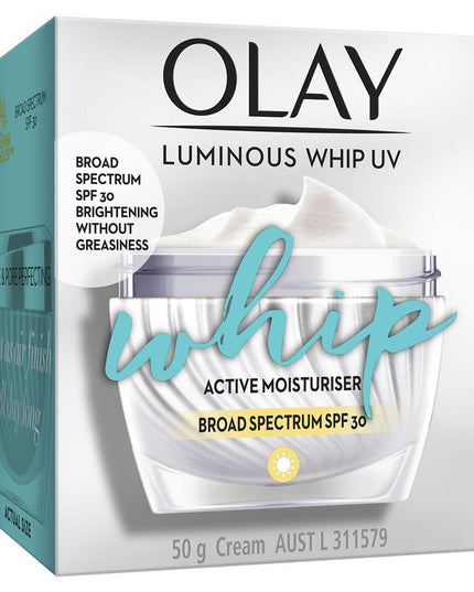 Olay Luminous Whip UV SPF Face Cream Moisturiser 50g