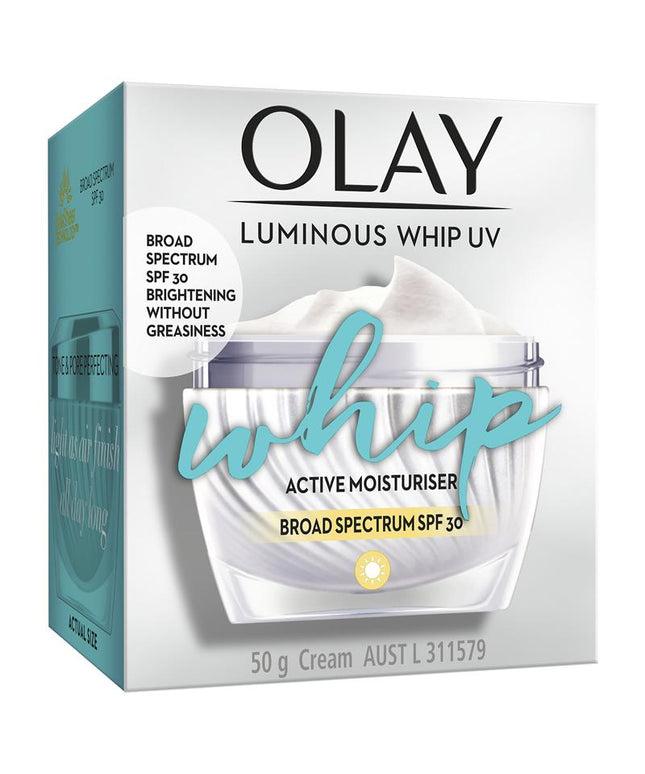 Olay Luminous Whip UV SPF Face Cream Moisturiser 50g