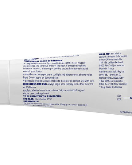 Benzac AC Gel 5% 60g