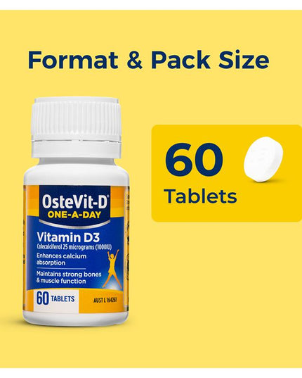 OsteVit-D Vitamin D3 One-A-Day 60 Tablets