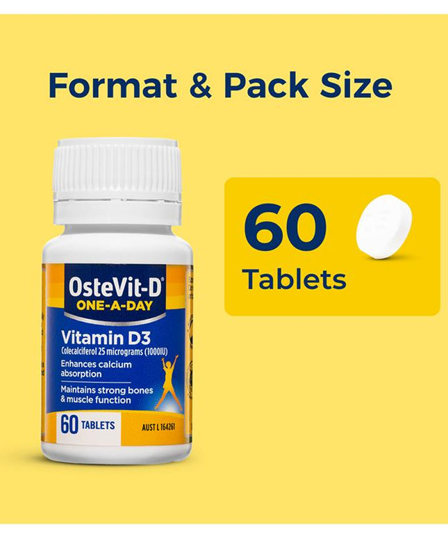 OsteVit-D Vitamin D3 One-A-Day 60 Tablets