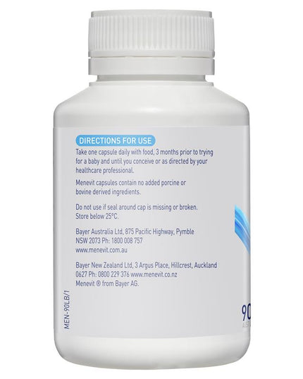 Menevit 90 Capsules NEW