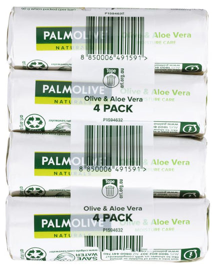 Palmolive Soap Bar Olive & Aloe Vera 90g 4 Pack