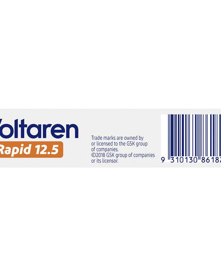 Voltaren Rapid 12.5mg Pain Relief Tablets 20