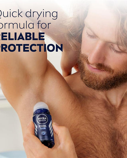 NIVEA MEN Cool Kick 48H Roll On Deodorant 50ml