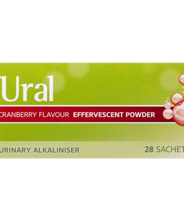 Ural Effervescent Powder Cranberry 28 Sachets