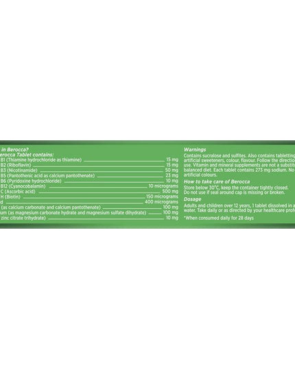 Berocca Energy Orange 30 Effervescent Tablets