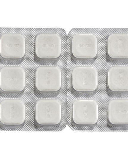 Rennie Indigestion and Heartburn Relief Spearmint 96 Chewable Tablets