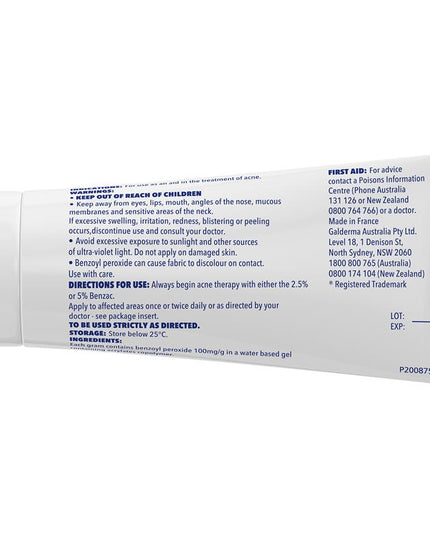 Benzac AC Gel 10% 60g