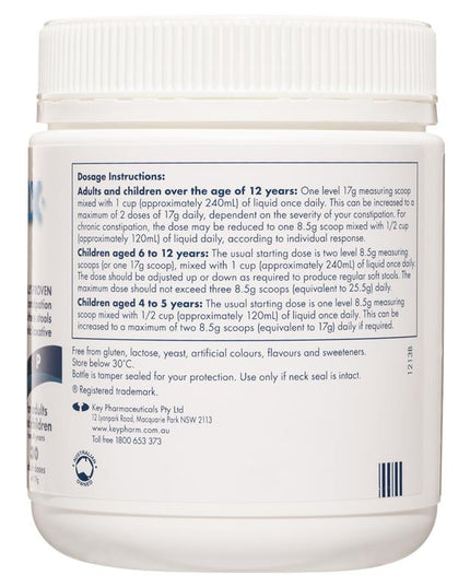 OsmoLax Laxative Powder 30 Dose 510g - Macrogol Constipation Relief with No Salty Taste, Flavour Free & Salt Free