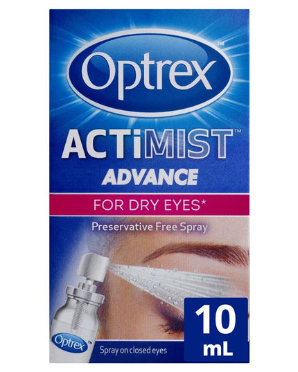 Optrex Advance Actimist Preservative Free Dry Eye Spray 10ml