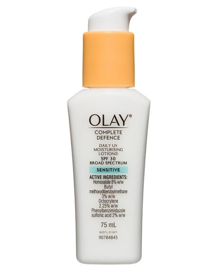 Olay Complete Defence Daily UV Moisturising Lotion Sensitive SPF 30 75mL
