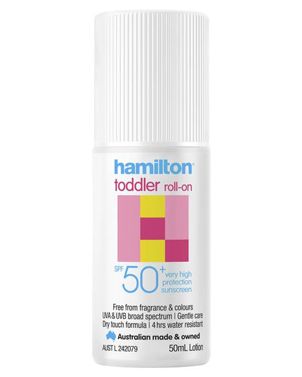 Hamilton Sun SPF 50+ Toddler Roll On 50ml
