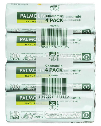 Palmolive Naturals Balanced & Mild Bar Soap Chamomile Extracts 4 x 90g