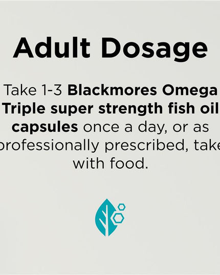 Blackmores Omega Triple Super Strength Fish Oil 150 Capsules