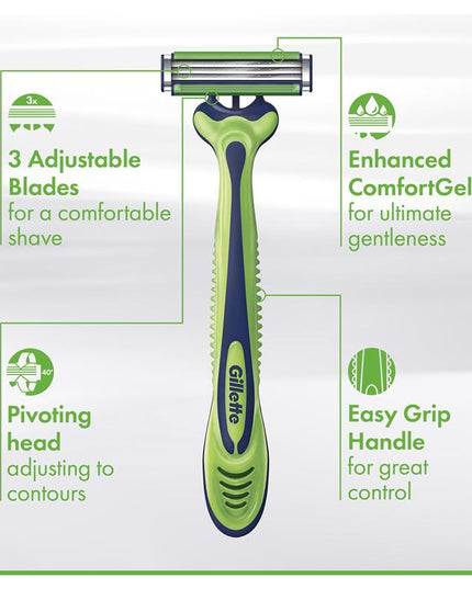 Gillette Sensor 3 Sensitive Disposables Male 4 Pack