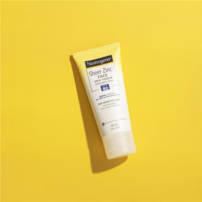 Neutrogena Sheer Zinc Face Dry-Touch Sunscreen Lotion SPF50 59mL