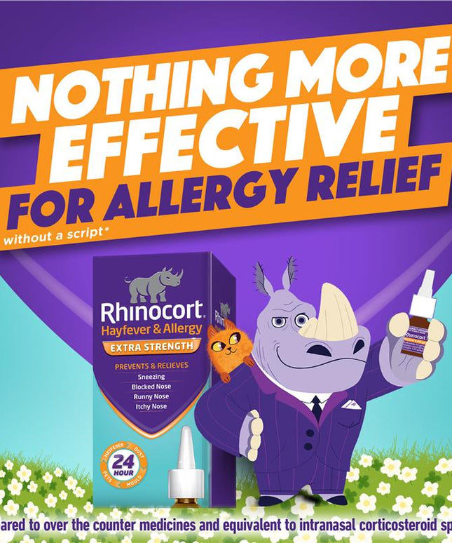 Rhinocort Extra Strength Hayfever & Allergy Nasal Spray 120 Sprays