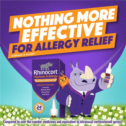 Rhinocort Extra Strength Hayfever & Allergy Nasal Spray 120 Sprays