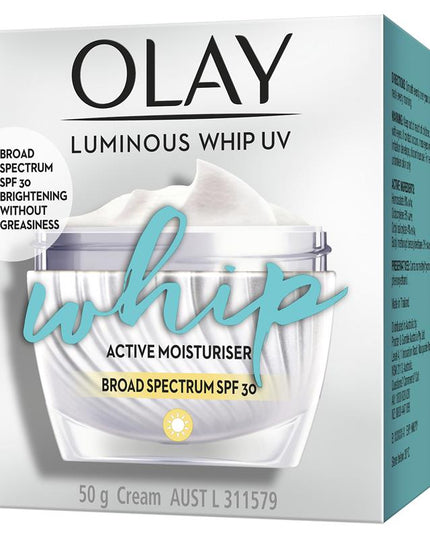 Olay Luminous Whip UV SPF Face Cream Moisturiser 50g