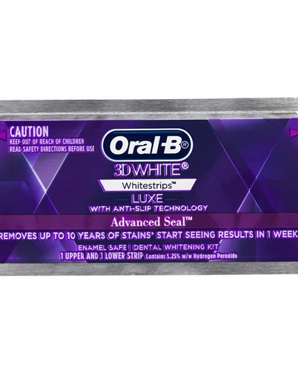 Oral B 3D White Luxe Advanced Seal 14 Teeth Whitening Treatments