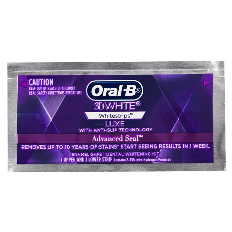 Oral B 3D White Luxe Advanced Seal 14 Teeth Whitening Treatments