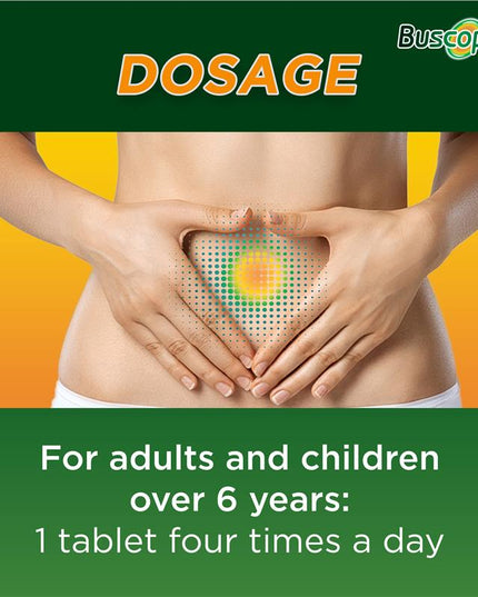 Buscopan Forte Stomach Cramps Pain Relief 20mg Tablets 10 Pack