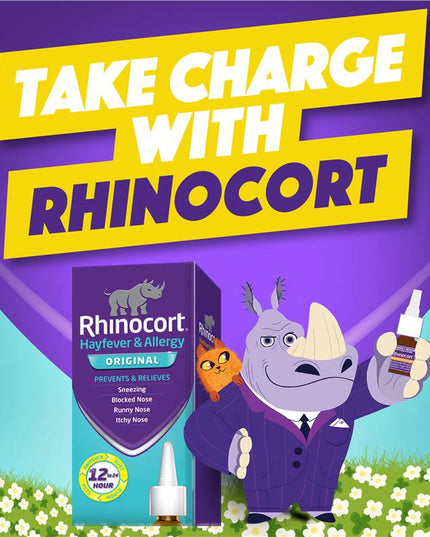 Rhinocort Original Hayfever & Allergy Nasal Spray 120 Sprays
