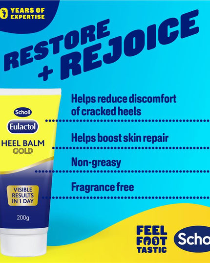 Scholl Eulactol Foot Heel Balm 200g - Rough Dry or Cracked Skin