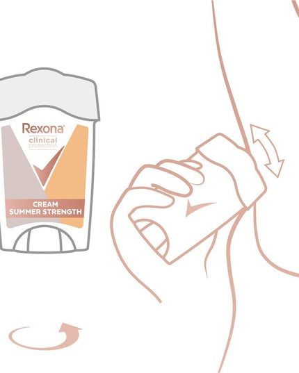 Rexona for Women Clinical Protection Antiperspirant Deodorant Summer Strength 45ml