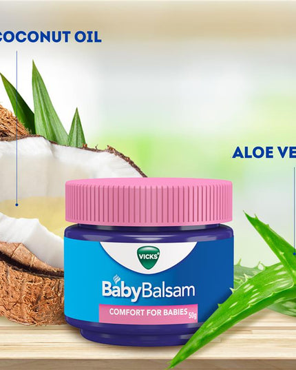 Vicks Baby Balsam Decongestant Chest Rub 50g