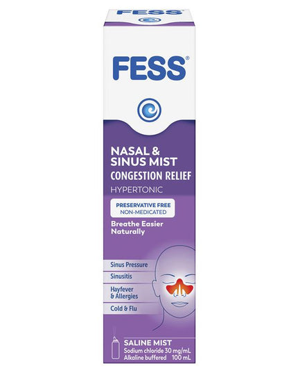 Fess Nasal & Sinus Saline Mist 100ml