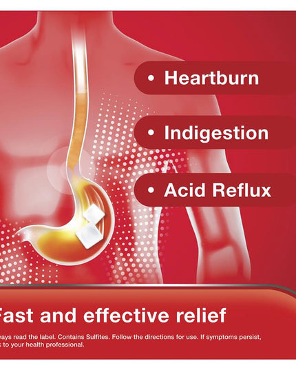 Rennie Indigestion and Heartburn Relief Spearmint 96 Chewable Tablets