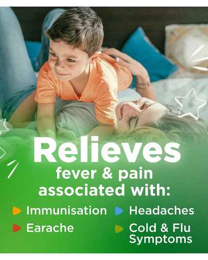 Panadol Children 5-12 Years Suspension Fever & Pain Relief Strawberry Flavour 200mL