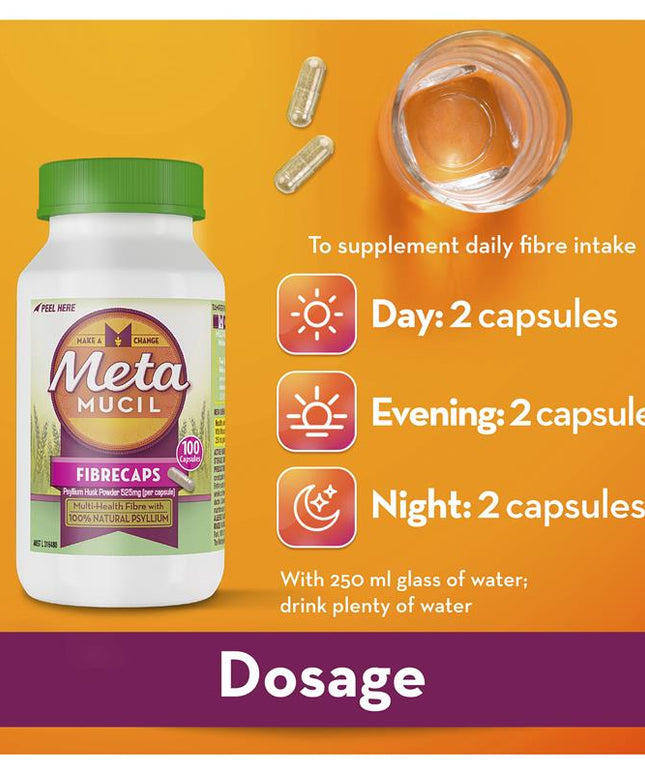 Metamucil Fibre Supplement FibreCaps 160 Capsules