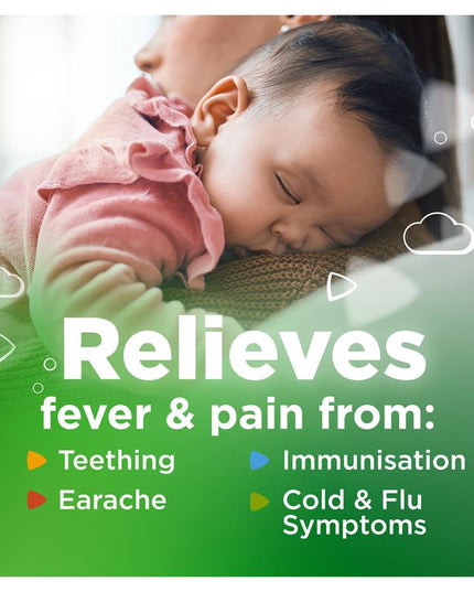 Panadol Children 1 Month – 1 Year Baby Drops with Dosing Device, Fever and Pain Relief, 20mL