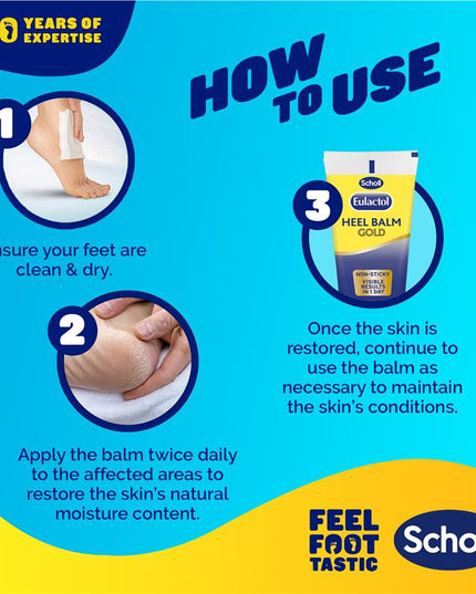Scholl Eulactol Heel Balm Gold 60ml