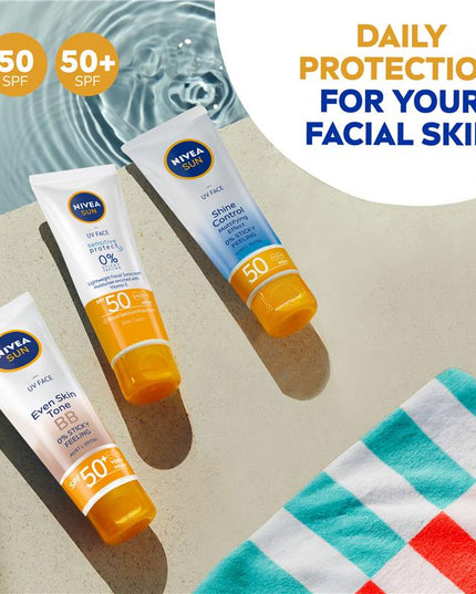 NIVEA Sun UV Face Sunscreen Shine Control SPF50 50ml